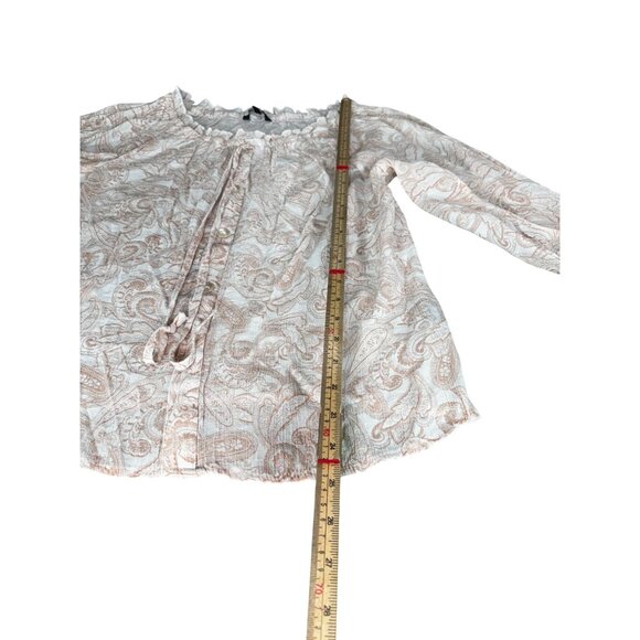 Unique Spectrum Womens Medium Paisley Blouse - - Picture 8 of 8